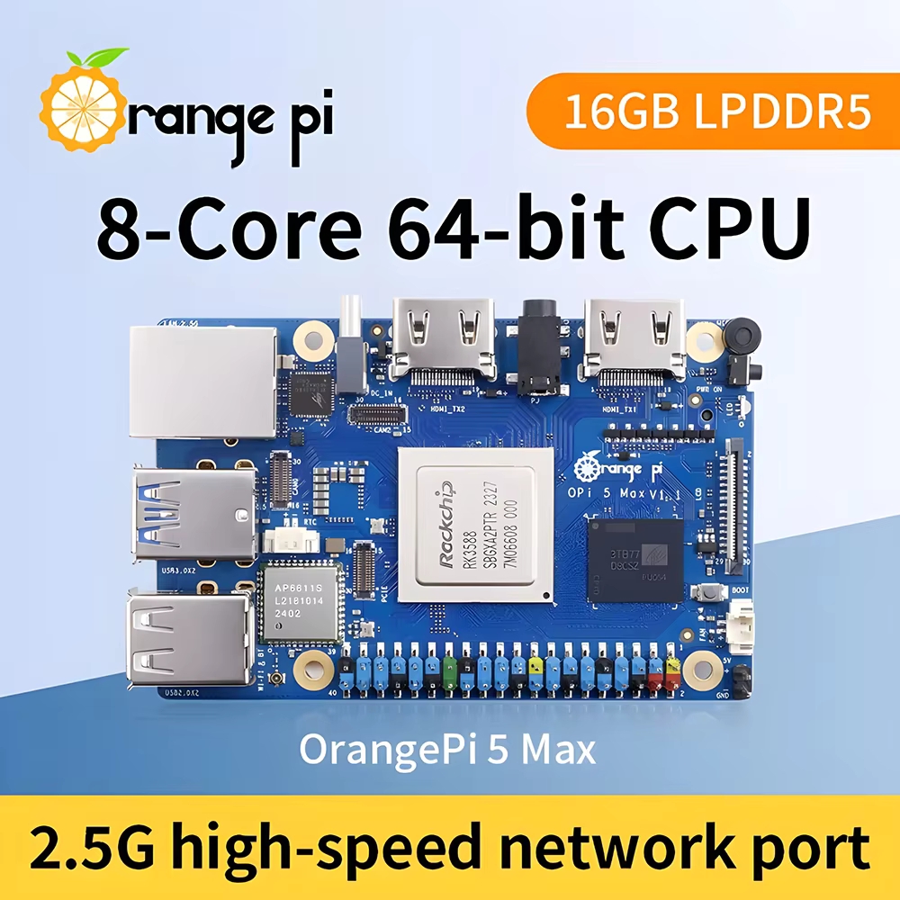 Mais Vendido Orange Pi 5 MAX 8 - Orange Pi 5 Max Rk3588 avaliação e preço