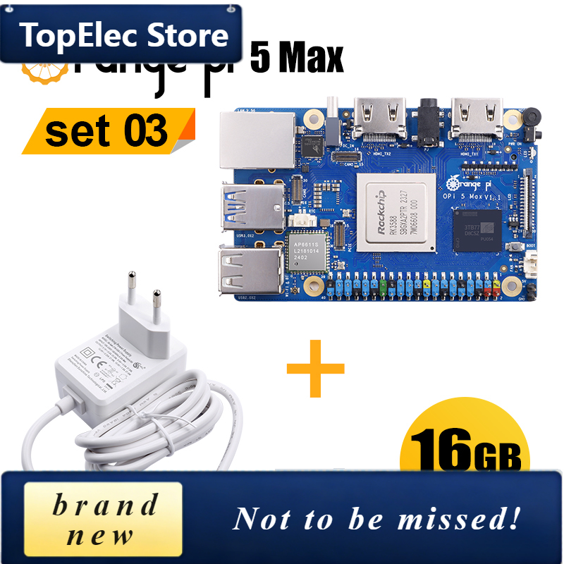 Placa de Desenvolvimento TopEl - Orange Pi 5 Max Rk3588 avaliação e preço